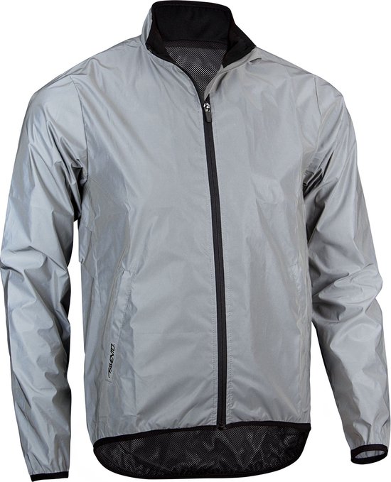 Avento Reflective Running Jacket Hommes - Argent - Taille Xl