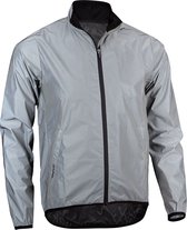 Avento Reflective Running Jacket Hommes - Argent - Taille L
