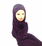 Instant hijab, mooie parse hoofddoek, hijab, sjaal, scarves.