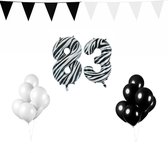 83 jaar Verjaardag Versiering Pakket Zebra