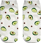 Avocado-Sokken-Wit-Onesize-Unisex-Socks-Happy-Happy Socks