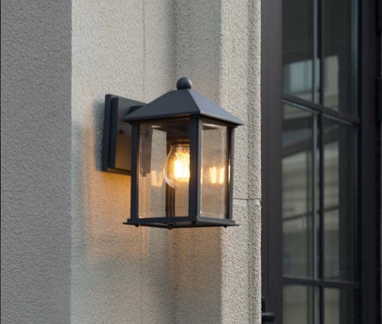Digitaal Rijk japon Landelijke wandlamp buiten zwart - Sammy - E27 | bol.com
