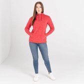 De Dare2B Obsessed Luxe Fleece - outdoortrui - dames - halve rits - trekkoord - rood