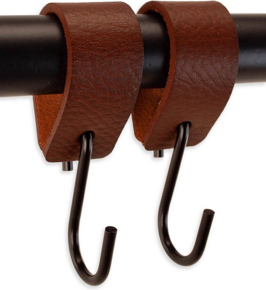 Brute Strength - Leren handgrepen voor meubels - 16,5 x 2,5 cm