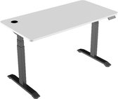 Assis Stand Bureau Réglable électriquement | 160 x 70 | noir et blanc | avec fonction mémoire | Bluetooth