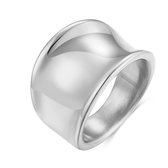 Twice As Nice Ring in edelstaal, zadel ring, 1,5 cm  52