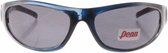 sportzonnebril unisex zilver/blauw met grijze lens