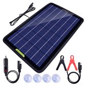 ECO-WORTHY 12 Volt 10 Watt Portable Power Solar Panel oplader Backup voor auto boot met krokodillenklem adapter
