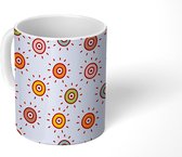 Mok - Koffiemok - Patronen - Zon - Stippen - Girl - Kids - Kinderen - Mokken - 350 ML - Beker - Koffiemokken - Theemok