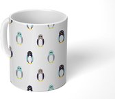 Mok - Koffiemok - Design - Dieren - Pinguïn - Mokken - 350 ML - Beker - Koffiemokken - Theemok