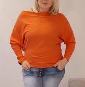 Tripple Nine trui vleermuismouw oranje one size