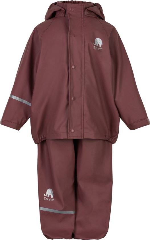 CeLaVi - Basic regenpak voor kinderen - Rose Brown - maat 120 (116-122cm)