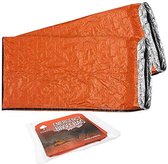Happygetfit - 2x Noodslaapzak Survivalset - Bivakzakken, Reddingsdeken, Thermale Isolatie