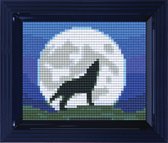 Pixel hobby geschenkverpakking - Wolf in de nacht