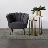 Fauteuil Bouclé - Stone - Metalen Onderstel - Fauteuil Jada - Giga Meubel