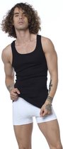 Tank Top 2-pack - Heren onderhemdjes - Premium gekamd katoen - Zwart - L