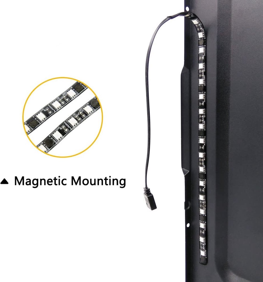 Magnetic Rib Led Light RAIDER RGB LED Strip Verlichting PRO - Voor PC behuizing - Magnetisch ...
