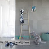 Enzo Pellini leren Wandtegels / Behang - Zelfklevend en eenvoudig te plaatsen - 8 tegels van 25x50 cm - Licht Grijs (Frost)