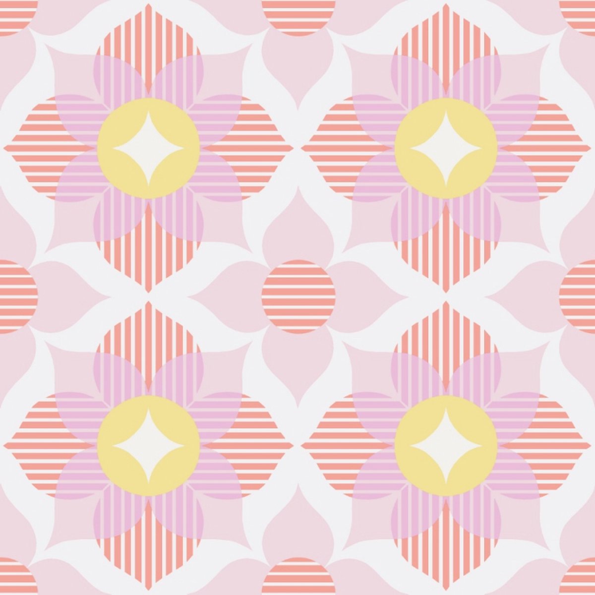 Behang Bloemen - Behang - Vliesbehang - Muurdecoratie - Cozz Smile - Roze - 0.53 x 10.05 m.