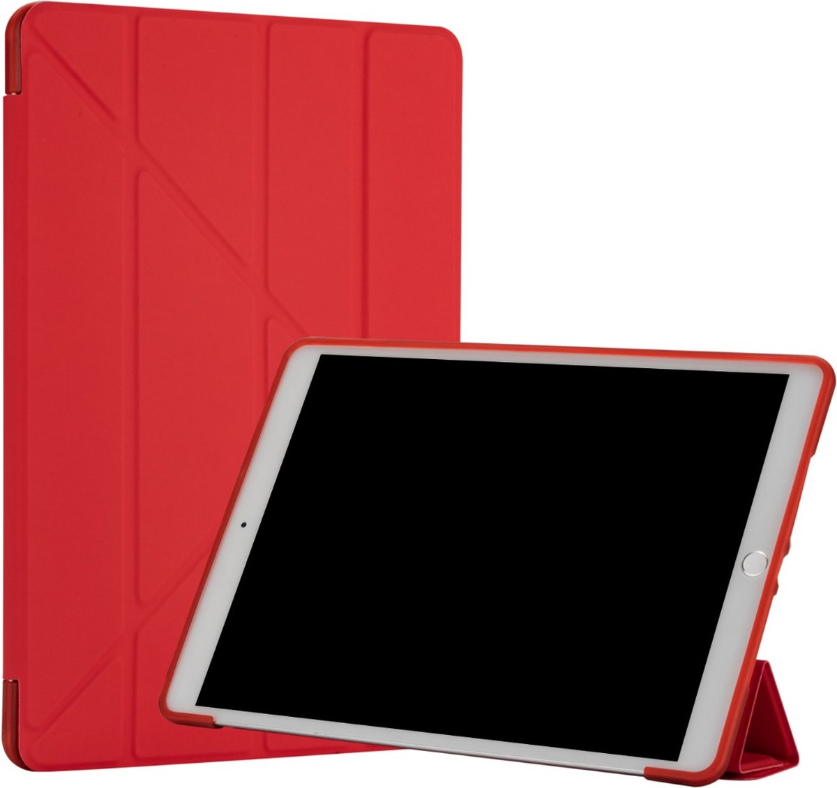 iPad 2021 10.2 inch Book Case Origami Rood