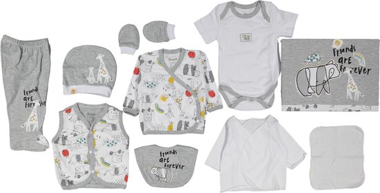 Miniworld- Ensemble de vêtements 10 pièces Bébé nouveau-né- Les Friends sont éternels- Cadeau de maternité- Baby shower- Vêtements pour bébé