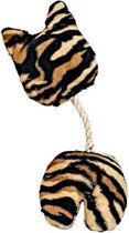 knuffelkussens 4Catsnip 30 cm sisal bruin/geel