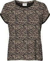 Vero Moda VMAVA PLAIN SS TOP MULTI AOP NOOS GA Dames T-shirt - Maat S