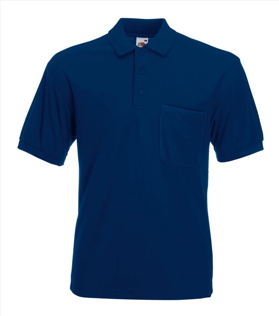 Donker blauw Polo shirt Fruit of the Loom XL