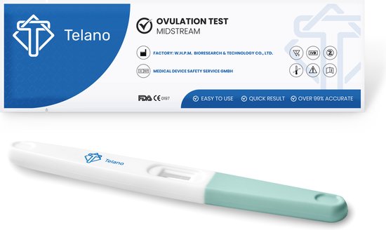 Telano ovulation Telano 37 pièces Sensitive Midstream - Test de grossesse gratuit - Tests d'ovulation