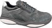Xsensible- Stretchwalker- Herenschoenen- Veterschoenen- Grijs- Suede- Maat 45