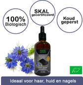 Natuurlijke Black Seed Oil 100ml | 100% Puur & Onbewerkt EU Bio keurmerk | Zwartzaadolie | Zwarte Zaad Olie | Zwarte Komijnolie | Nigella Sativa Olie