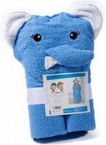 badcape 60 x 100 cm olifant blauw