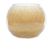 Theelicht Shinning Goud Crackle glas luxerie