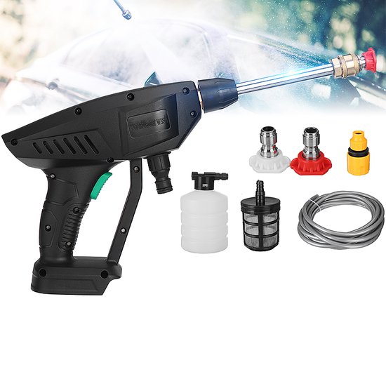 3500W 200Bar Borstelloze Elektrische Hogedrukreiniger Efficiënte Auto Tuin Schoonmaken Spuitpistool Tool Voor Makita 18V batterij Pin  1420