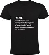 Rene Heren T-shirt | René  jarig | verjaardagkado | verjaardag kado | grappig | Verjaardagshirt | Naam | Cadeau | Zwart