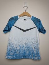 Jongens t-shirt Sem blauw zwart wit 146/152