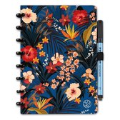 Greenstory - GreenBook  Uitwisbaar Notitieboek - Lijn & Blanco - Blooming Blue