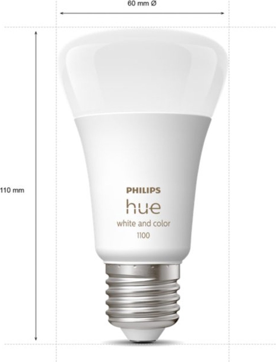 Philips Hue starterkit - White and Color Ambiance - 1100lm + Bridge & Smart Button thumbnail 6