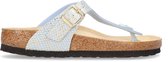 Birkenstock Gizeh Python slippers blauw - Maat 35