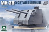 1:35 Takom 2146 MK.38 5/38 Twin Gun Mount - Metal Barrel Plastic Modelbouwpakket
