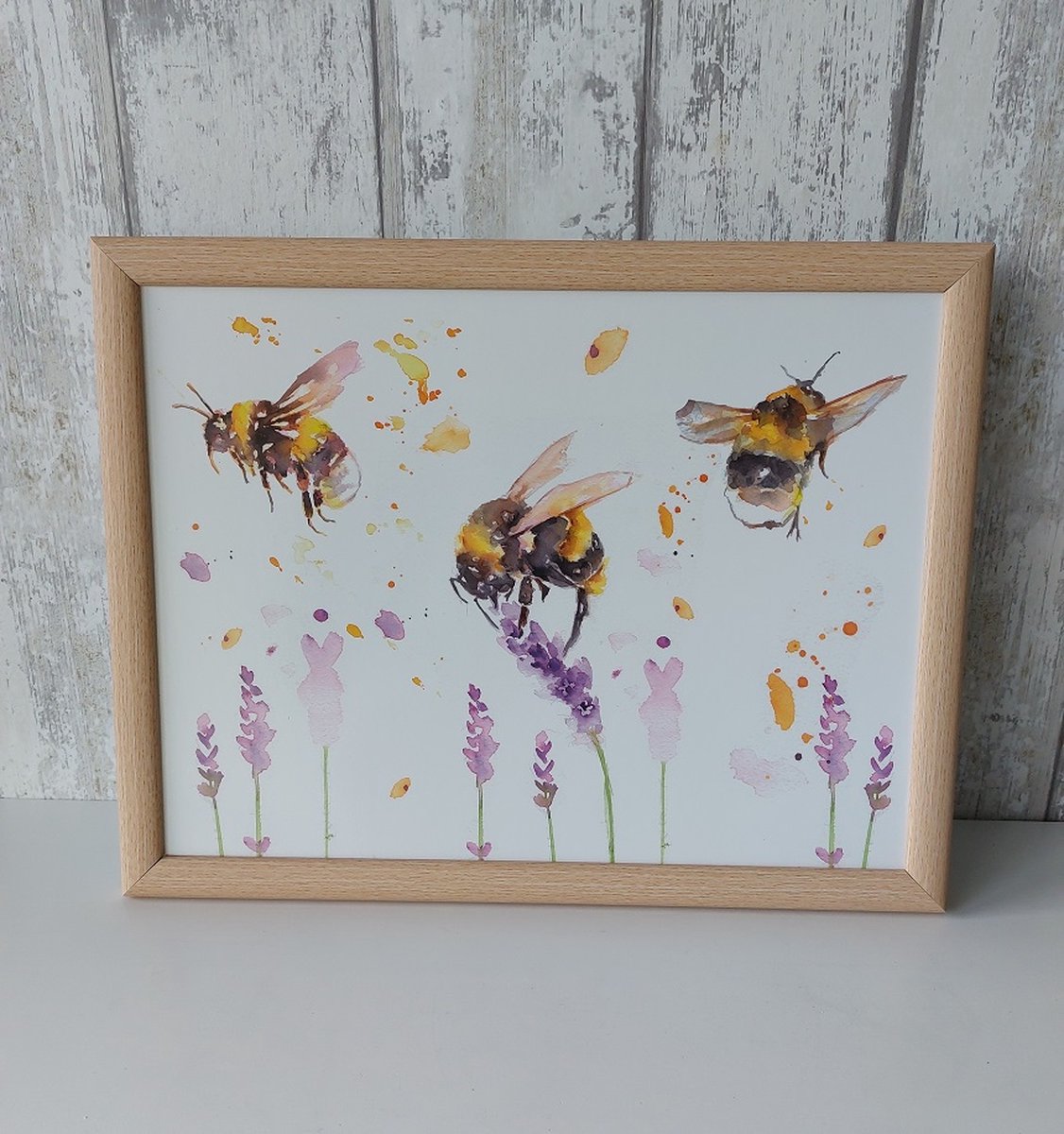 Schootkussen Bee Country Life - laptray / dienblad / schoottafel / 44x33cm bijen