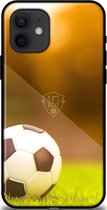 Telefoonhoesje - back cover - voetbal opdruk - geschikt voor de Apple iPhone 12 - multicolor