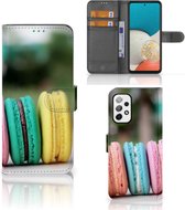 GSM Hoesje Geschikt voor Samsung Galaxy A73 5G Flipcover Maken Macarons