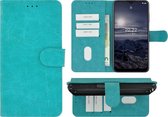Pearlycase pour Nokia G11/ G21 - Étui livre en similicuir - Turquoise