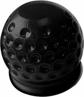 trekhaakdop Golfbal kunststof 7 cm zwart in blister