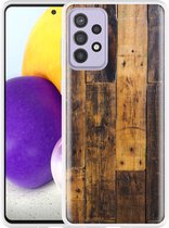 Hoesje Geschikt voor Samsung Galaxy A73 Special Wood