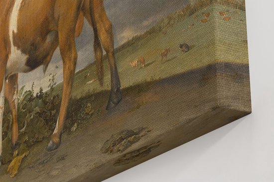 Artaza Toile Peinture Le Taureau - Paulus Potter - 90x60 - Art - Impression sur Toile