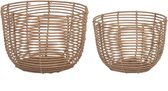 SUMBA RATTAN BASKET ROUND set van 2