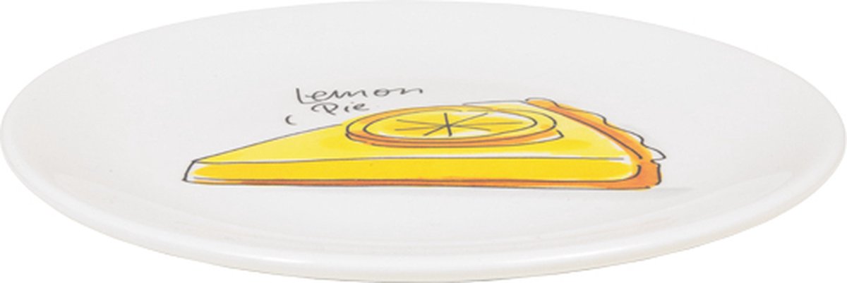 Blond Amsterdam, Even Bijkletsen: Bord Lemon Pie, 18cm | bol.com