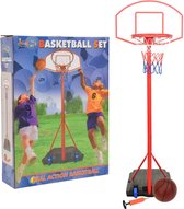 Basketbalset draagbaar verstelbaar 200-236 cm